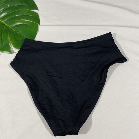 NEW Becca [ Small ] Color Code Crossover‎ High Waist Bikini Bottoms in Black - Picture 8 of 11